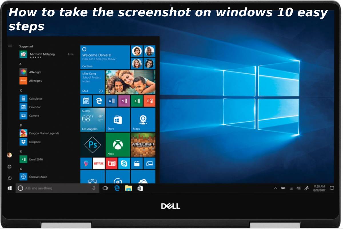 How to take the screenshot on windows 10 easy steps