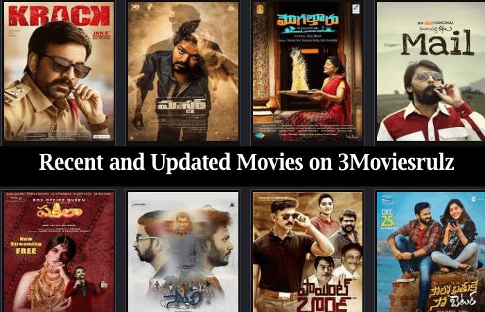 Recent and Updated Movies on 3Moviesrulz