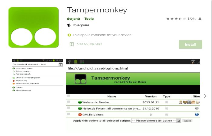 TamperMonkey install