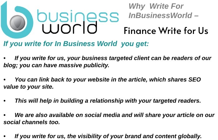 Finance Write for Us