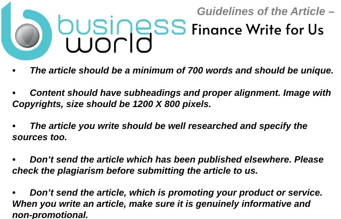 Finance Write for Us