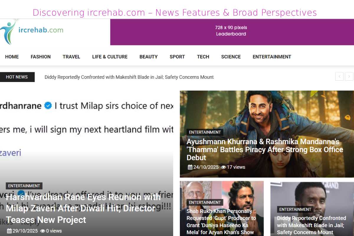 Discovering ircrehab.com – News Features & Broad Perspectives