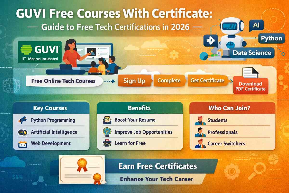 GUVI Free Courses With Certificate: Guide to Free Tech Certifications in 2026